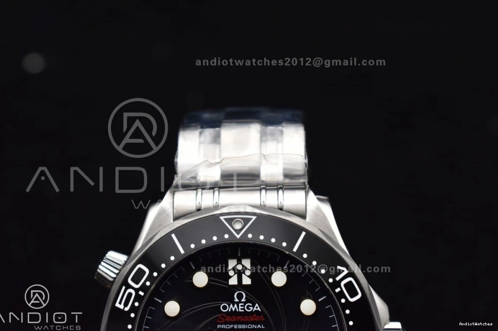 Bracelet Edition SS 1:1 Dial Best Diver James Black VSF 1094 Bond Black 007 A Seamaster On Ceramic Supportive 300M 1025